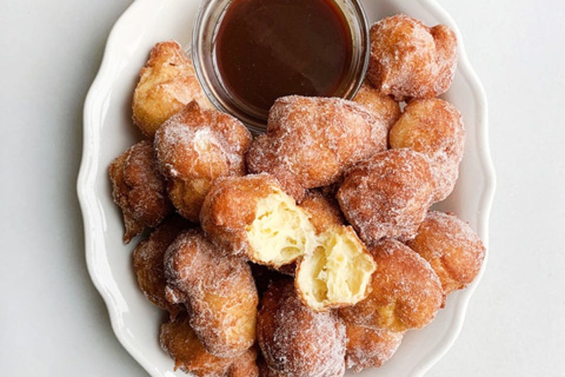 Beignets with Miso Caramel Sauce