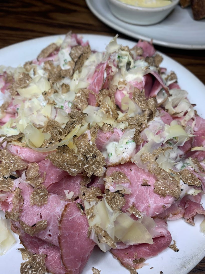 Ham With Shaved Truffles