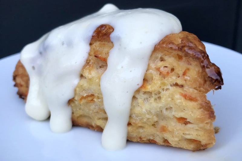 Carrot Cake Scones and Cream Cheese Butter