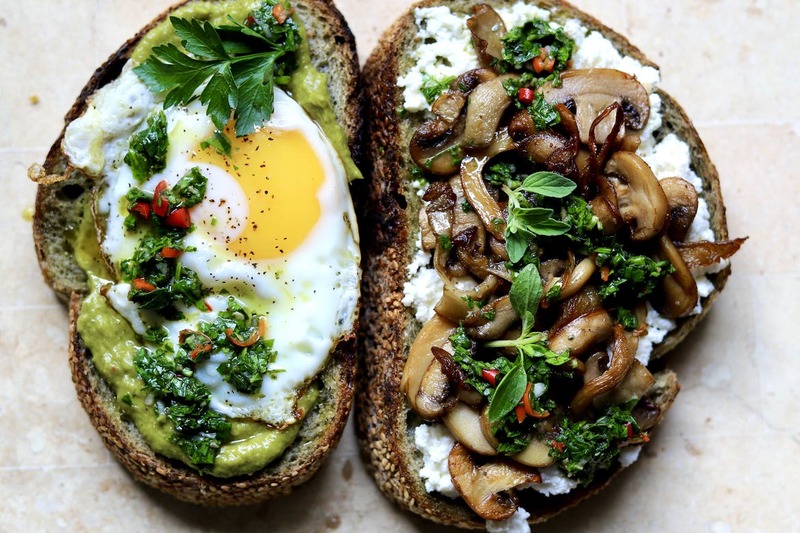 Toast With Chimichurri Two-Ways