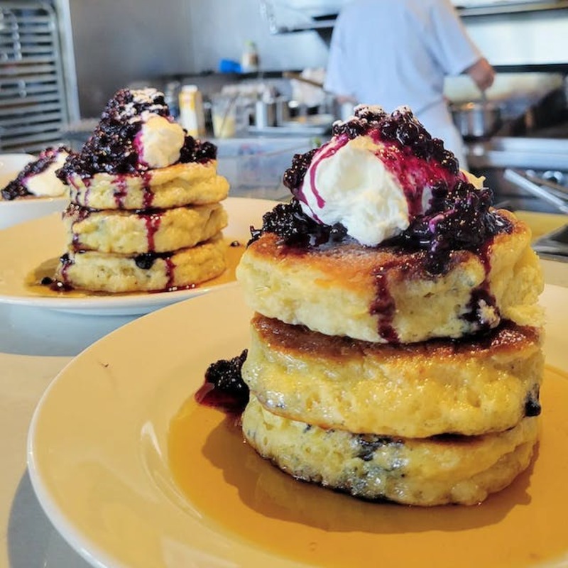 Blueberry Pancakes from Mildred's Temple Kitchen