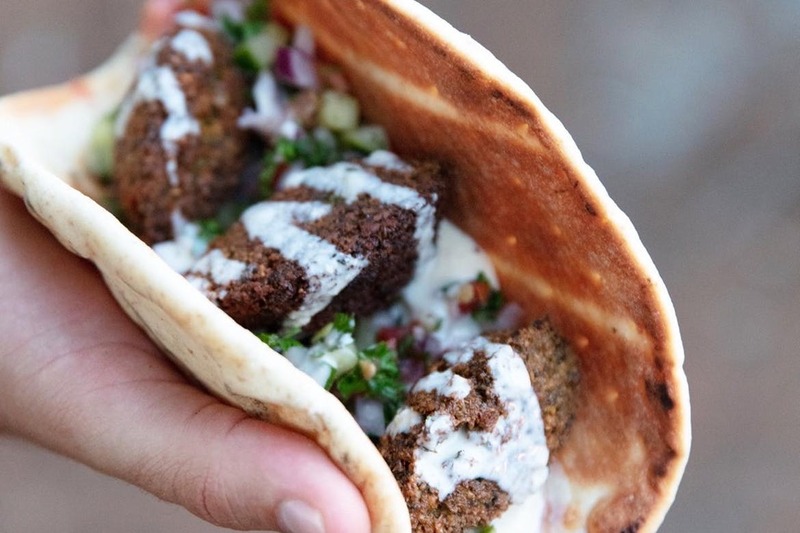 Chef Shai’s Signature Herb Packed Falafels With Zesty Salad and Tahini