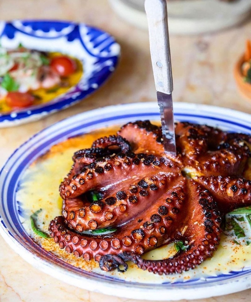 Whole Grilled Octopus