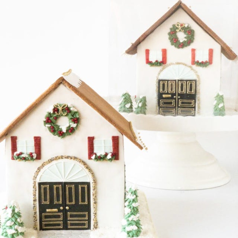 Decorated Gingerbread House from Bobbette & Belle