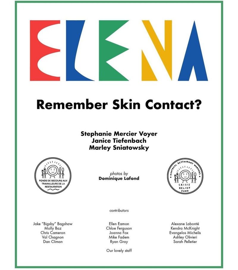Elena 'Remember Skin Contact?' Cookbook