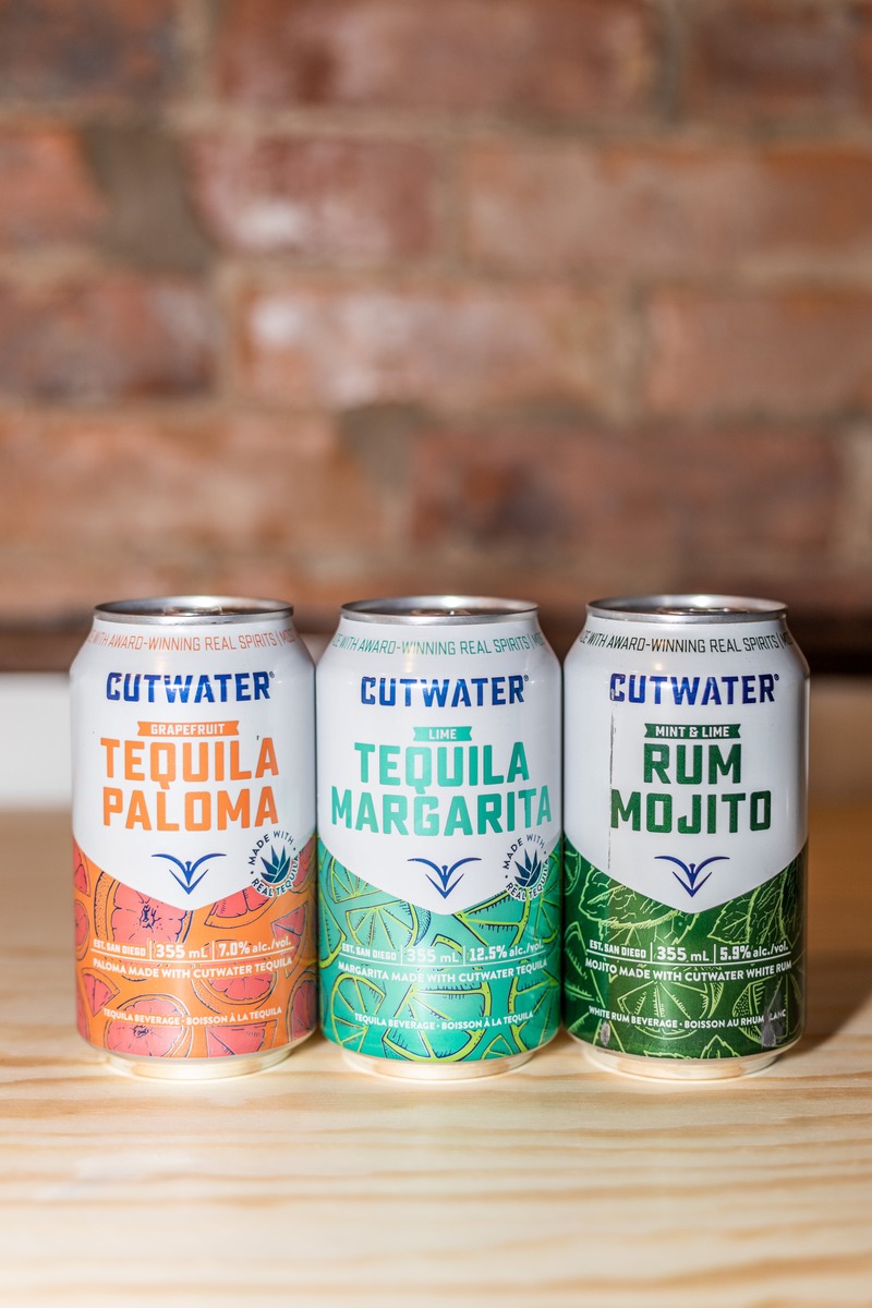 Cutwater canned cocktails officially launches in Canada