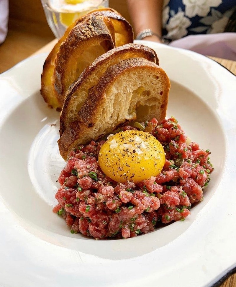 Beef Tartare with Grilled Bread