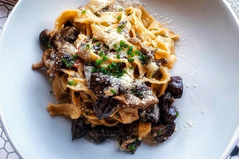 The Good Son's Mushroom Pappardelle