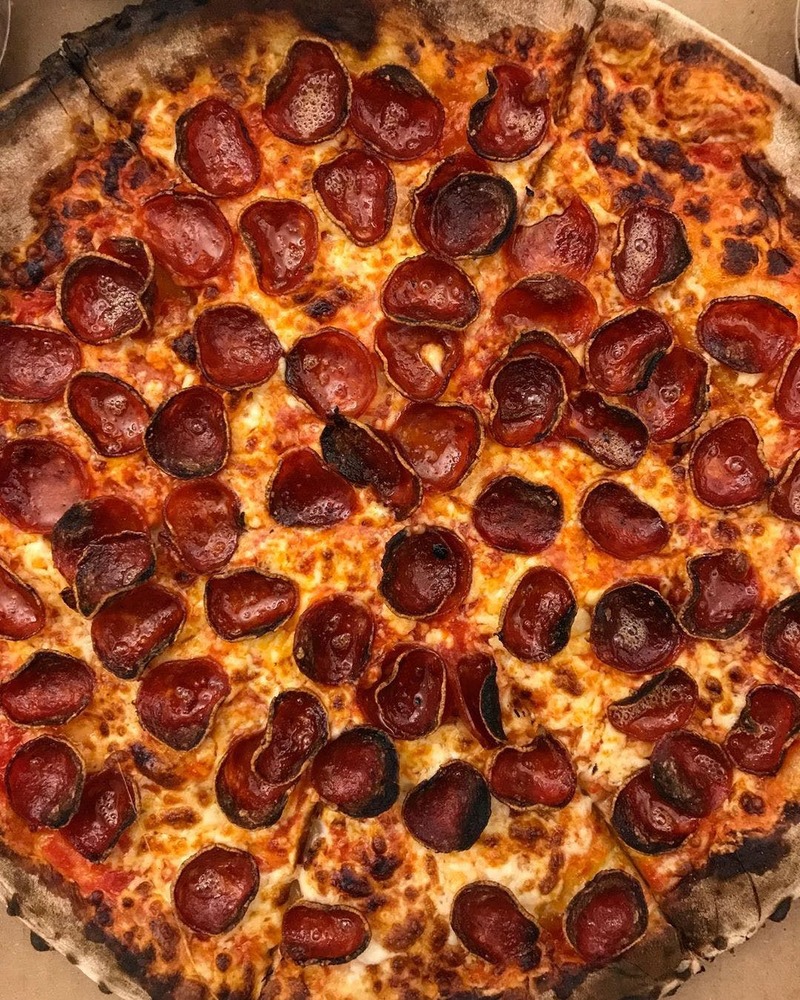 Conspiracy Pizza's Pepperoni Pizza