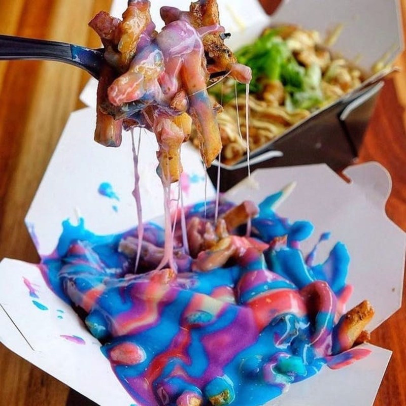 Unicorn Poutine from Enchanted Poutinerie