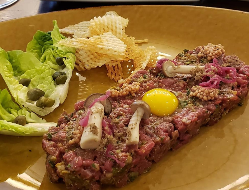 Parisian Steak Tartare Seasoned Table Side