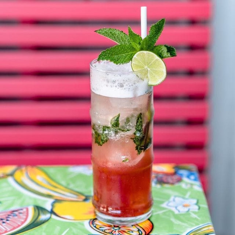 Hibiscus Mojito from Chubby's Jamaican Kitchen