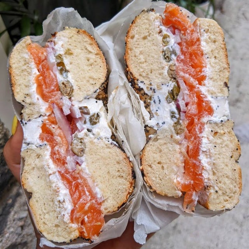 Bagel and Lox from Schmaltz Appetizing