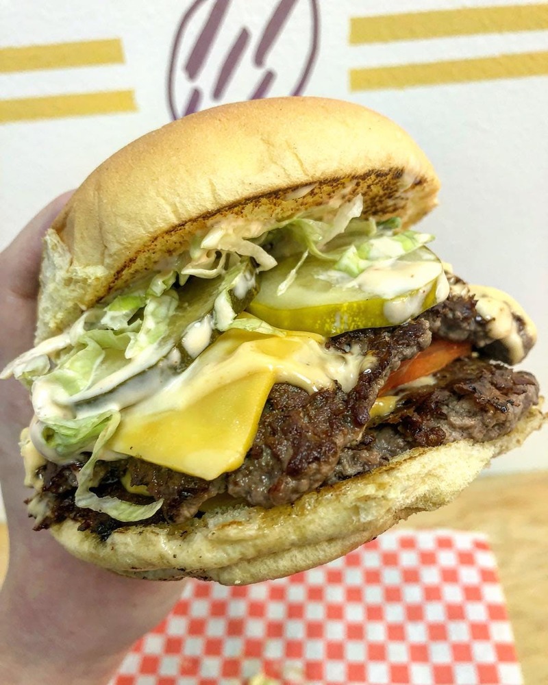 Extra Burger's Double Cheeseburger
