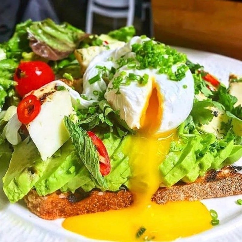 Avocado Toast With a Poached Egg