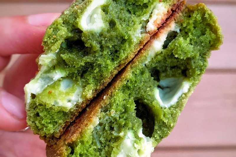 Butter Baker's Matcha White Chocolate Chip Cookies