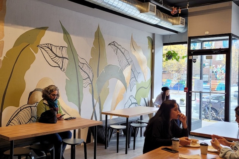Thindi Cafe and local artist collaborate on gorgeous mural for their space