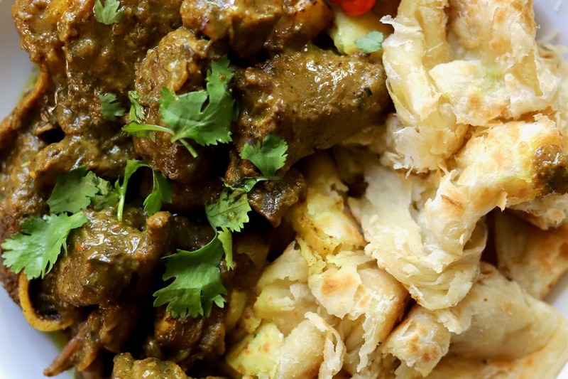 Trinidadian Curry Goat and Roti