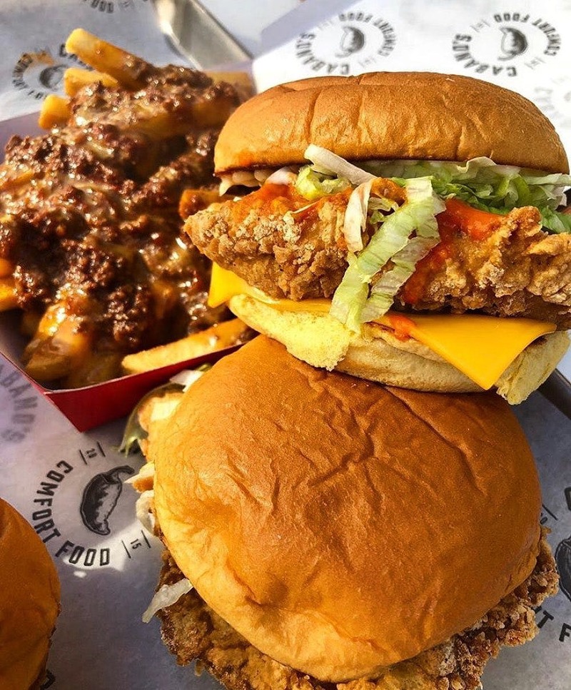 Fried Chicken Supreme and Chili Cheese Fries
