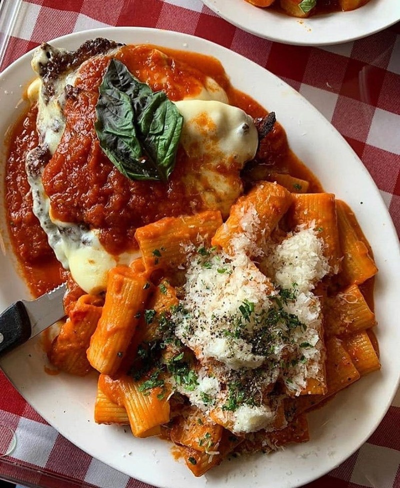 Veal Parm and Rigatoni